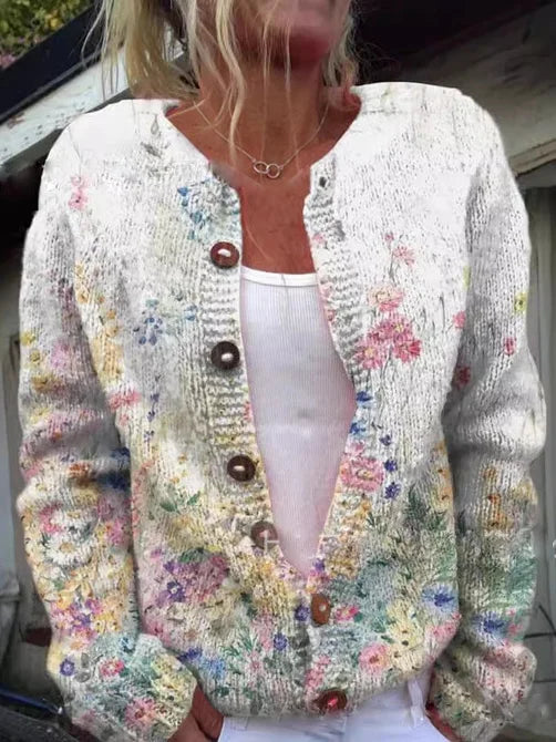 Caroline | Floral Pattern Cardigan