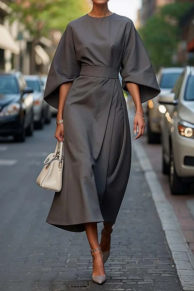 Sofia | Elegant dress with puff sleeves