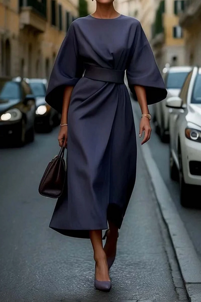 Sofia | Elegant dress with puff sleeves