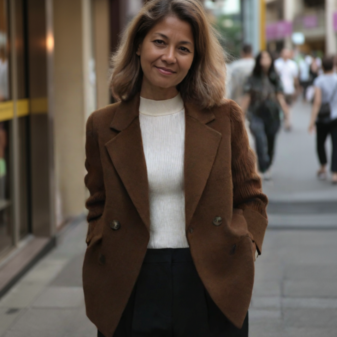 Soraya I Elegant knitted blazer